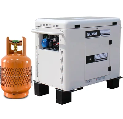 5Kw 8Kw 10Kw 12KW صامت التيار المتناوب تيار مستمر المزدوج الوقود مولدات محمولة مجموعات الطاقة الاحتياطية غاز البترول المسال الغاز الطبيعي مولد البنزين